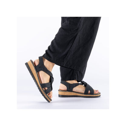 Rieker Lisa V4161-00 Black Sandal