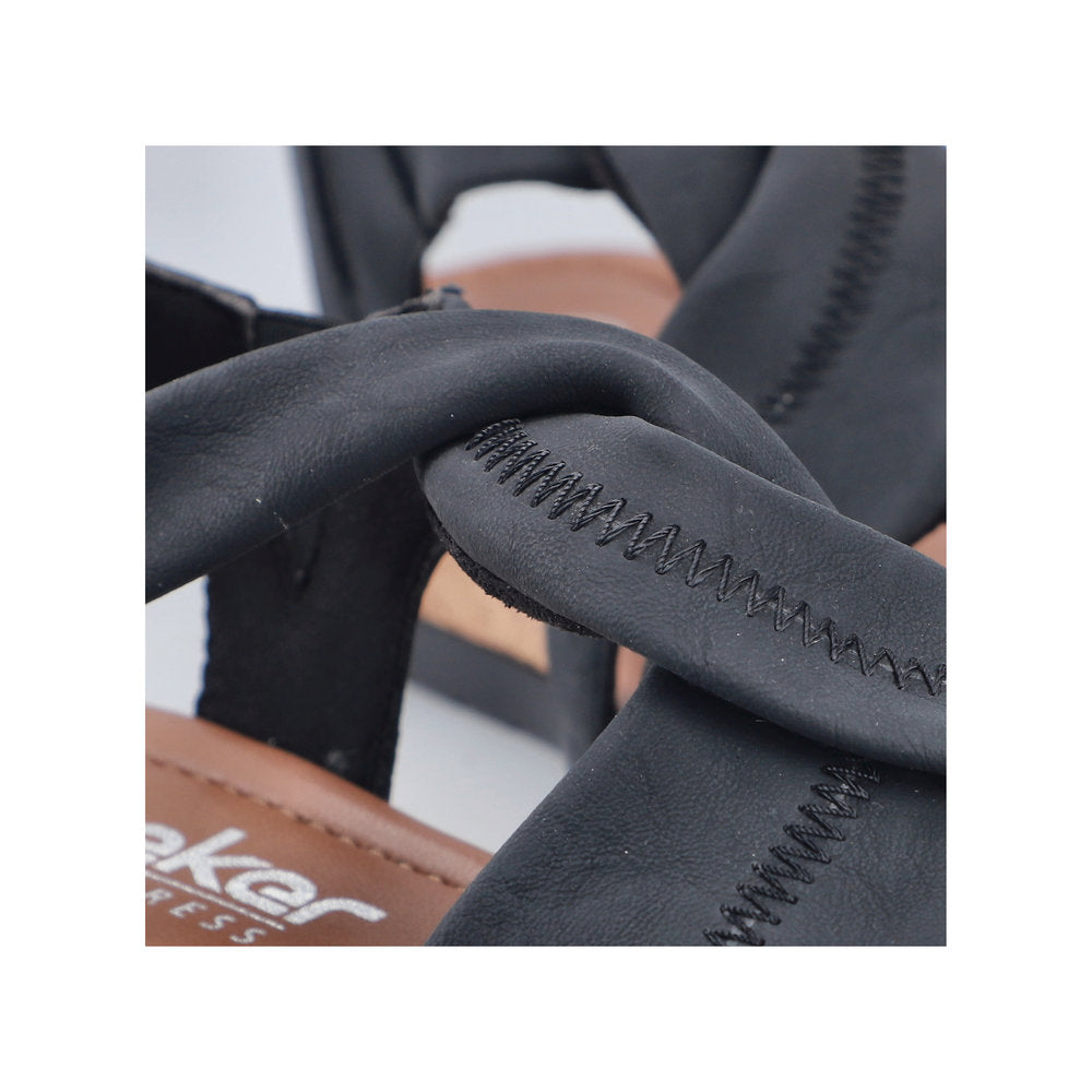 Rieker Lisa V4161-00 Black Sandal