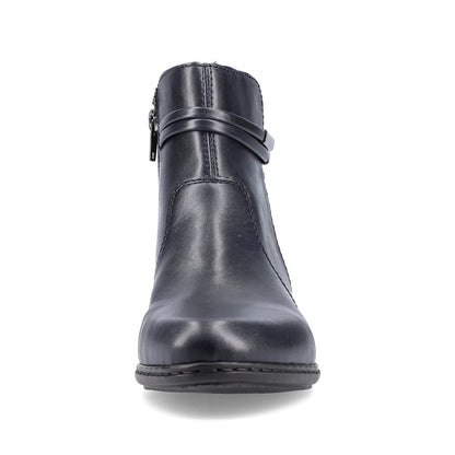 Rieker Ladies Zip Sided Ankle Boot Low Heel