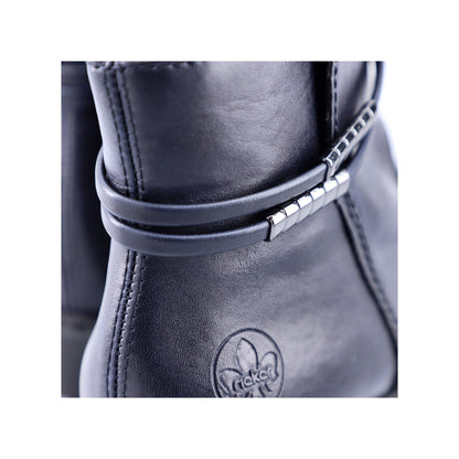 Rieker Ladies Zip Sided Ankle Boot Low Heel