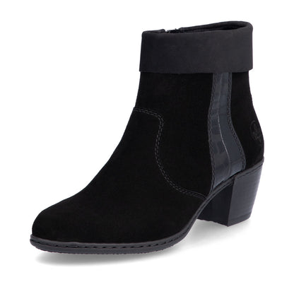 Rieker Ladies Small Heel Ankle Boot