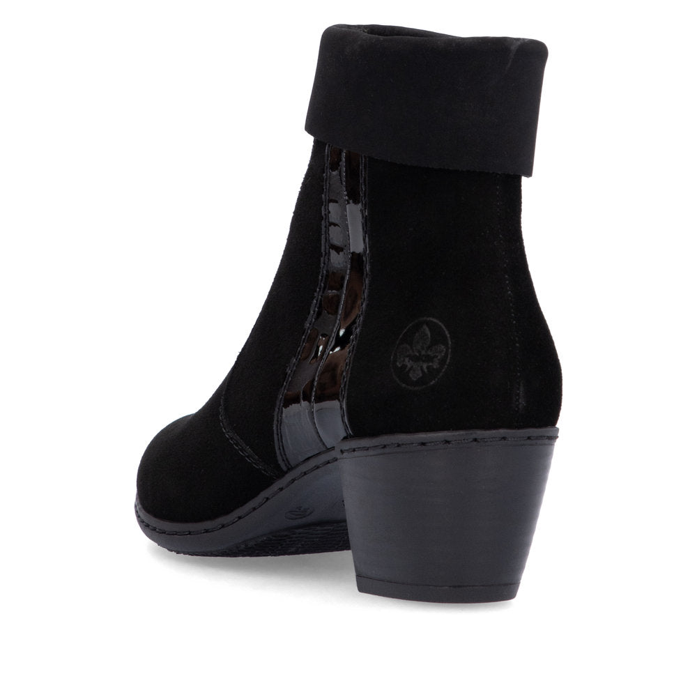Rieker Ladies Small Heel Ankle Boot