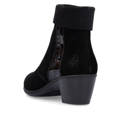 Rieker Ladies Small Heel Ankle Boot