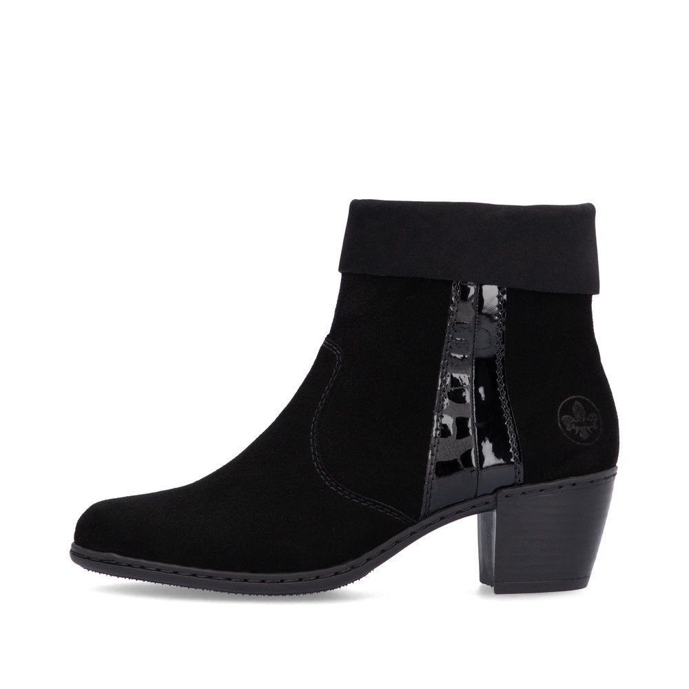 Rieker Ladies Small Heel Ankle Boot