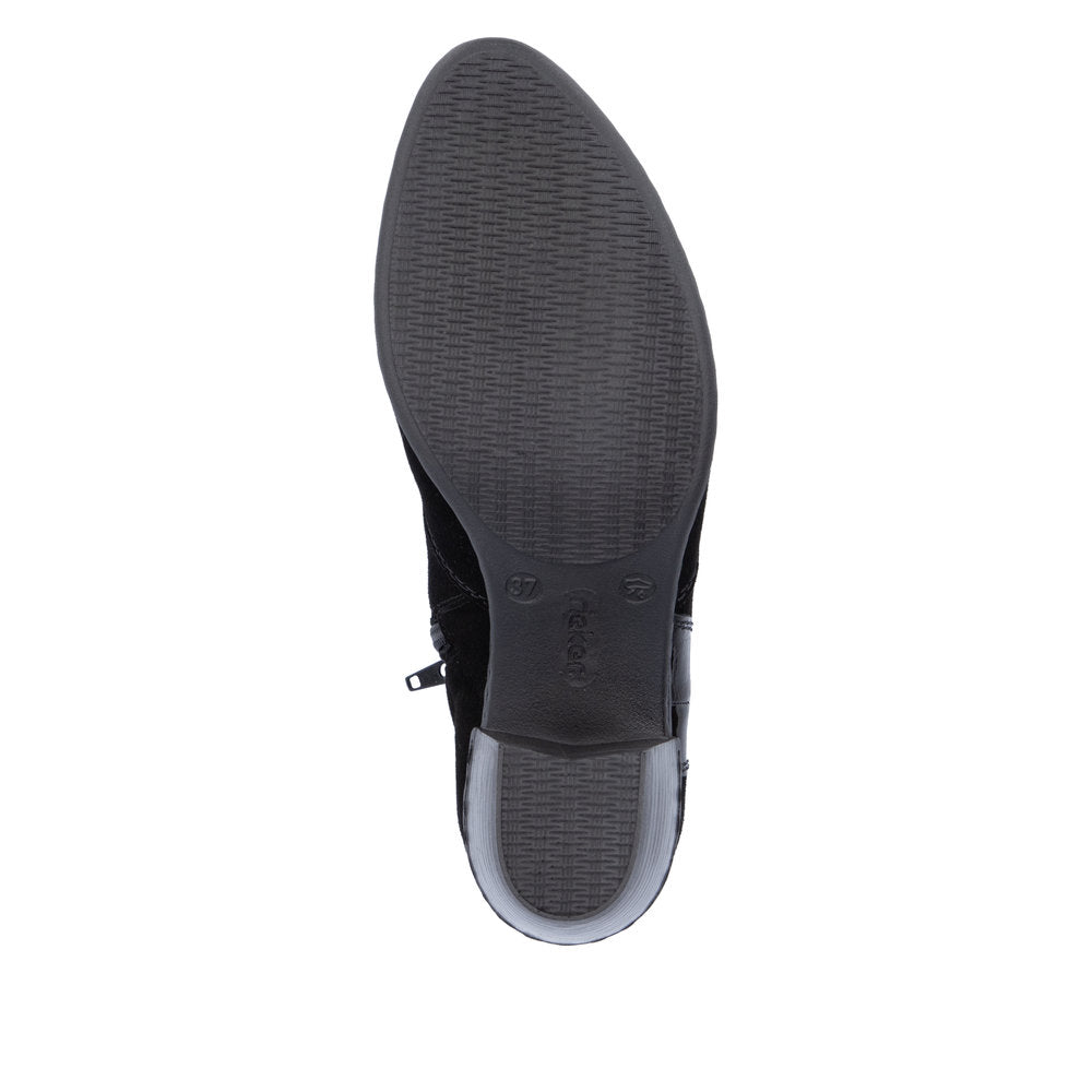 Rieker Ladies Small Heel Ankle Boot
