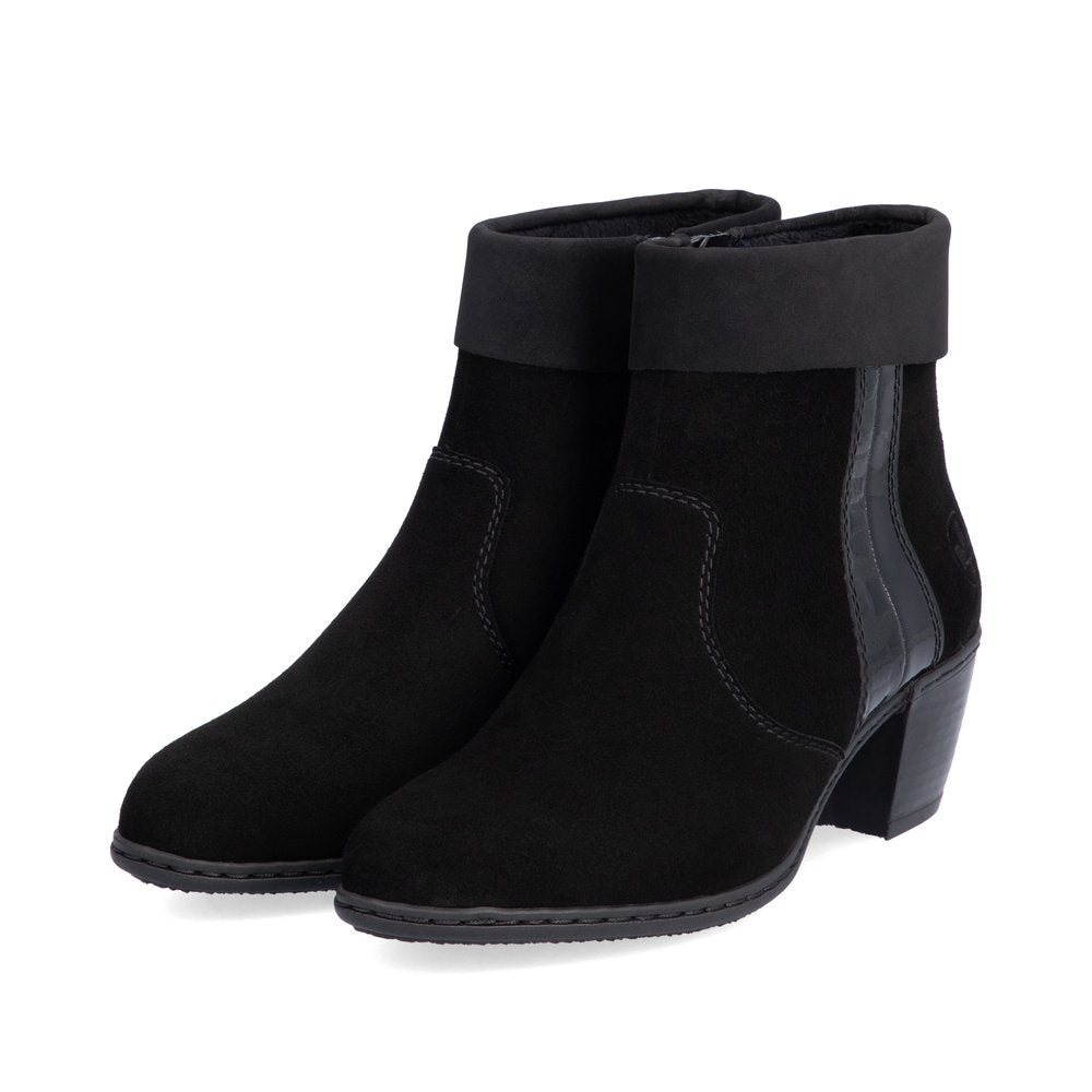 Rieker Ladies Small Heel Ankle Boot