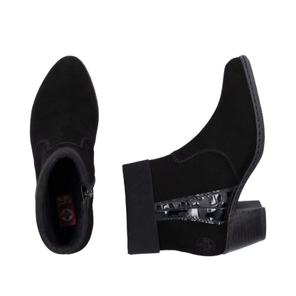 Rieker Ladies Small Heel Ankle Boot