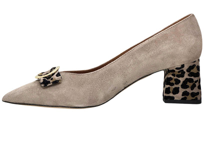 HB Louise Ladies Pointed Toe Bow Trim Court Shoe