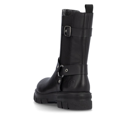 Rieker Ladies Mid-Length Biker Boot