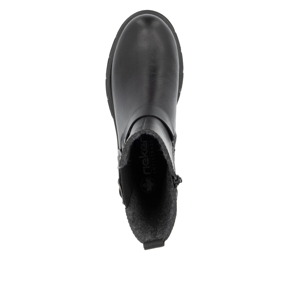 Rieker Ladies Mid-Length Biker Boot