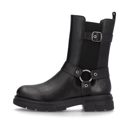Rieker Ladies Mid-Length Biker Boot