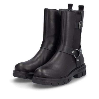 Rieker Ladies Mid-Length Biker Boot