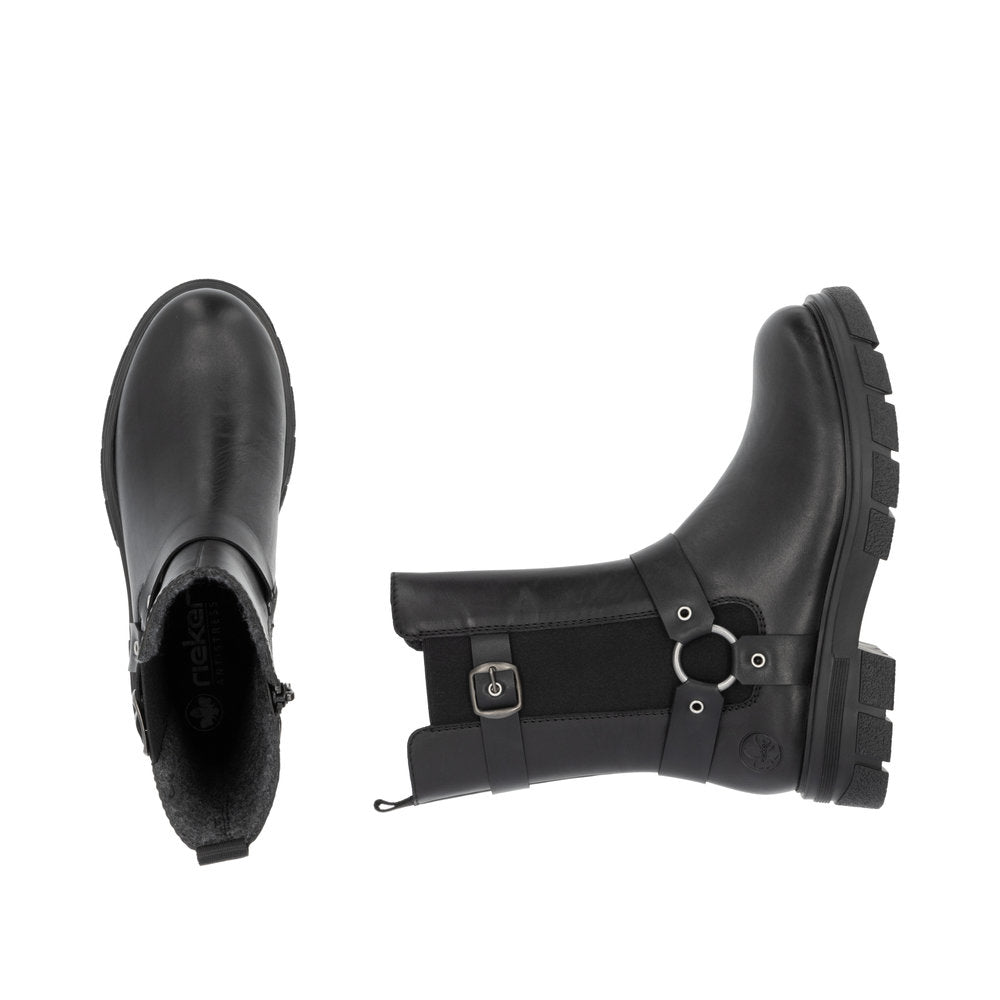 Rieker Ladies Mid-Length Biker Boot