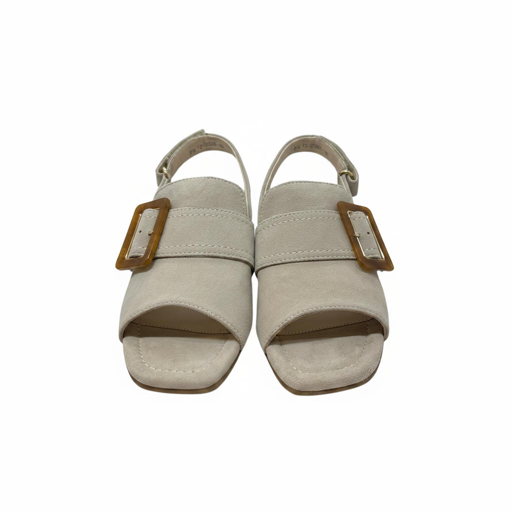 Ara Brighton High Front Buckle Tim Beige Sandal
