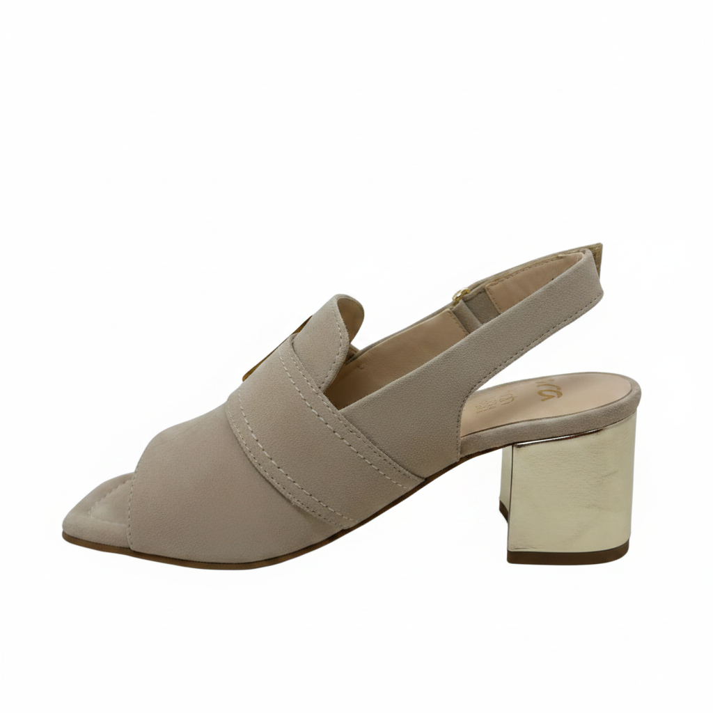 Ara Brighton High Front Buckle Tim Beige Sandal
