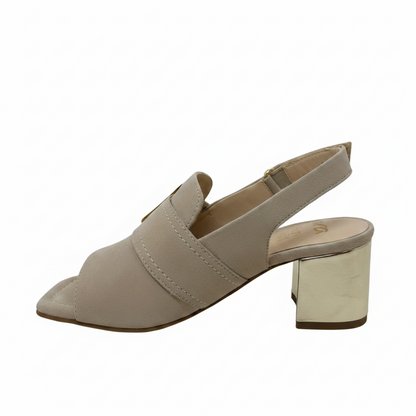 Ara Brighton High Front Buckle Tim Beige Sandal