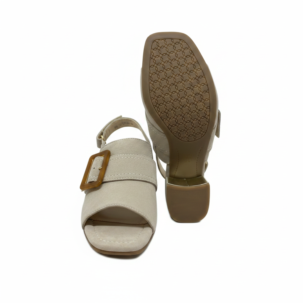 Ara Brighton High Front Buckle Tim Beige Sandal