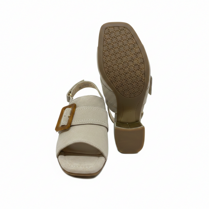 Ara Brighton High Front Buckle Tim Beige Sandal