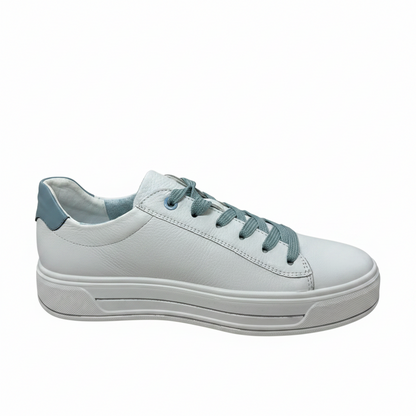Ara Canberra Flatform Contrast Lace White Sneaker