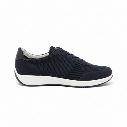 Ara Lissabon  Gore-Tex Lined Lace Up Navy Sneaker