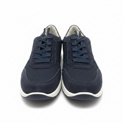 Ara Lissabon  Gore-Tex Lined Lace Up Navy Sneaker