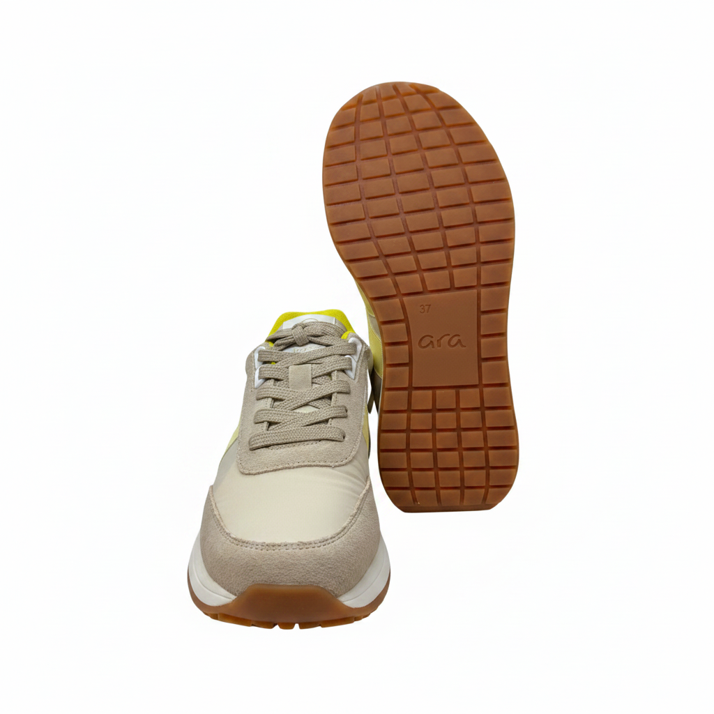 Ara Malibu 12-29702 Ladies Lightweight Beige Nylon Sneaker