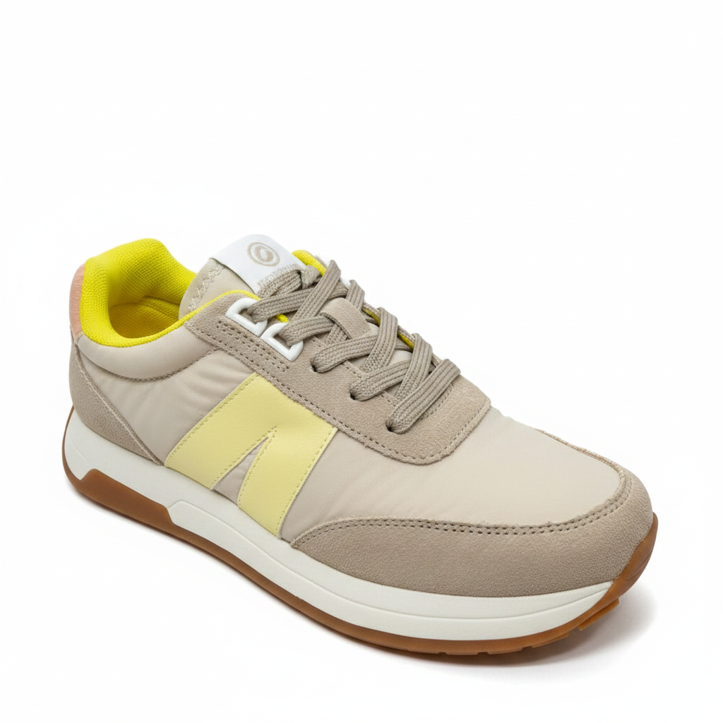 Ara Malibu 12-29702 Ladies Lightweight Beige Nylon Sneaker