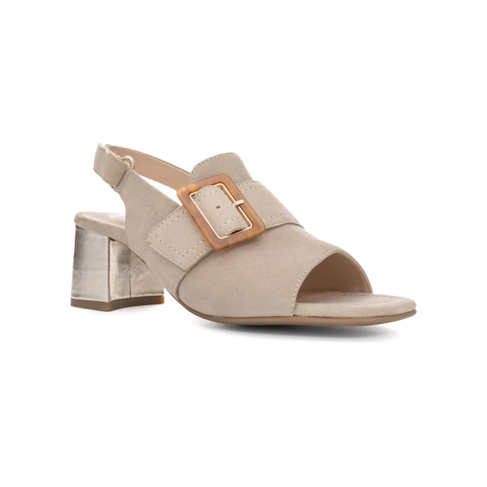 Ara Brighton High Front Buckle Tim Beige Sandal