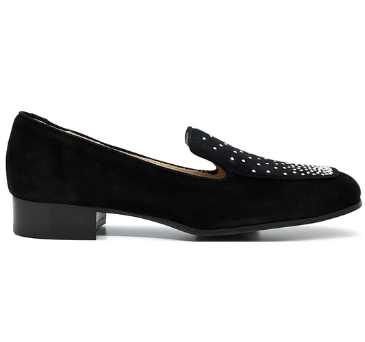 Myla Low Heel Loafer With Stud Trim