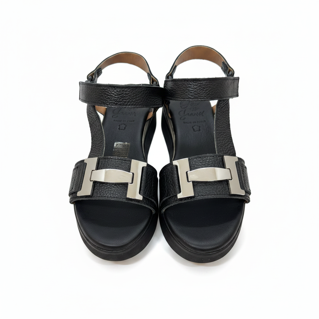 Oh! My Sandals Ladies H Trim Black Trend Sandal