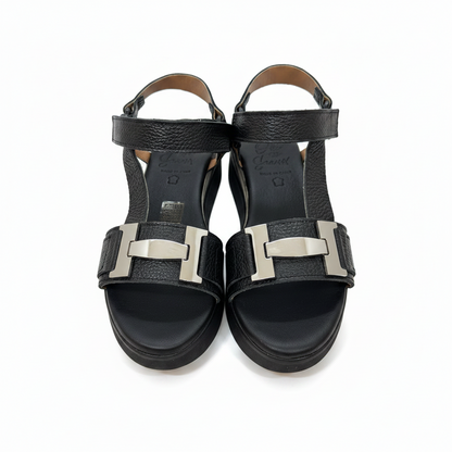 Oh! My Sandals Ladies H Trim Black Trend Sandal