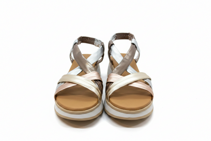 Oh! My Sandals Super Soft Multi Metallic Sandal