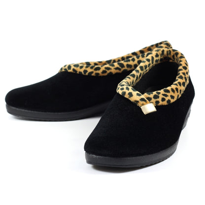 Paloma Leopard Trim Full Ladies Slipper