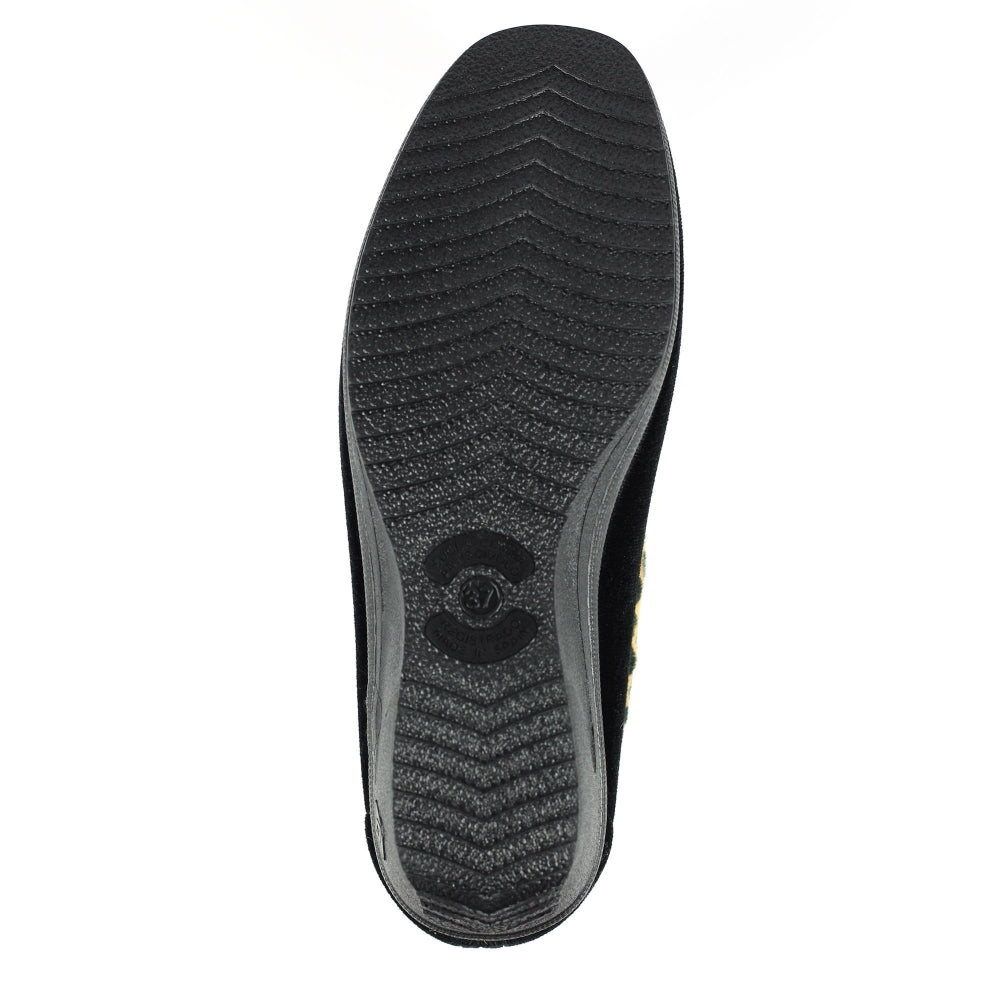 Paloma Leopard Trim Full Ladies Slipper