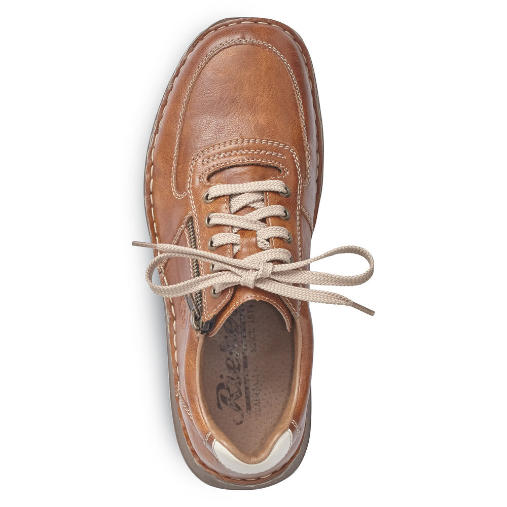 Rieker Men's Lace Up Tan Shoe