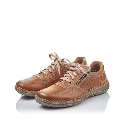 Rieker Men's Lace Up Tan Shoe