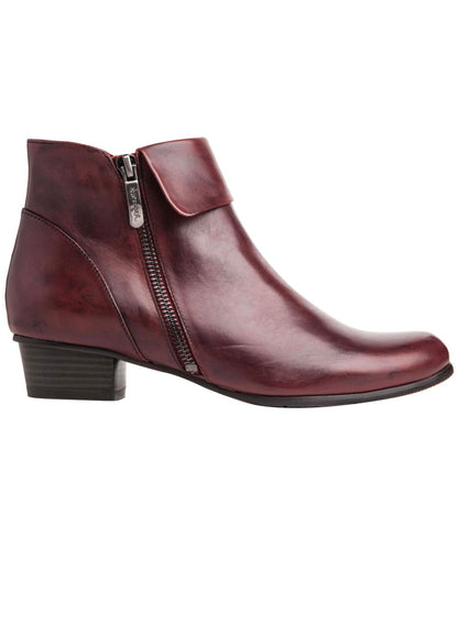 Regarde Le Ciel Stefany Ladies Ankle Boot Bordo