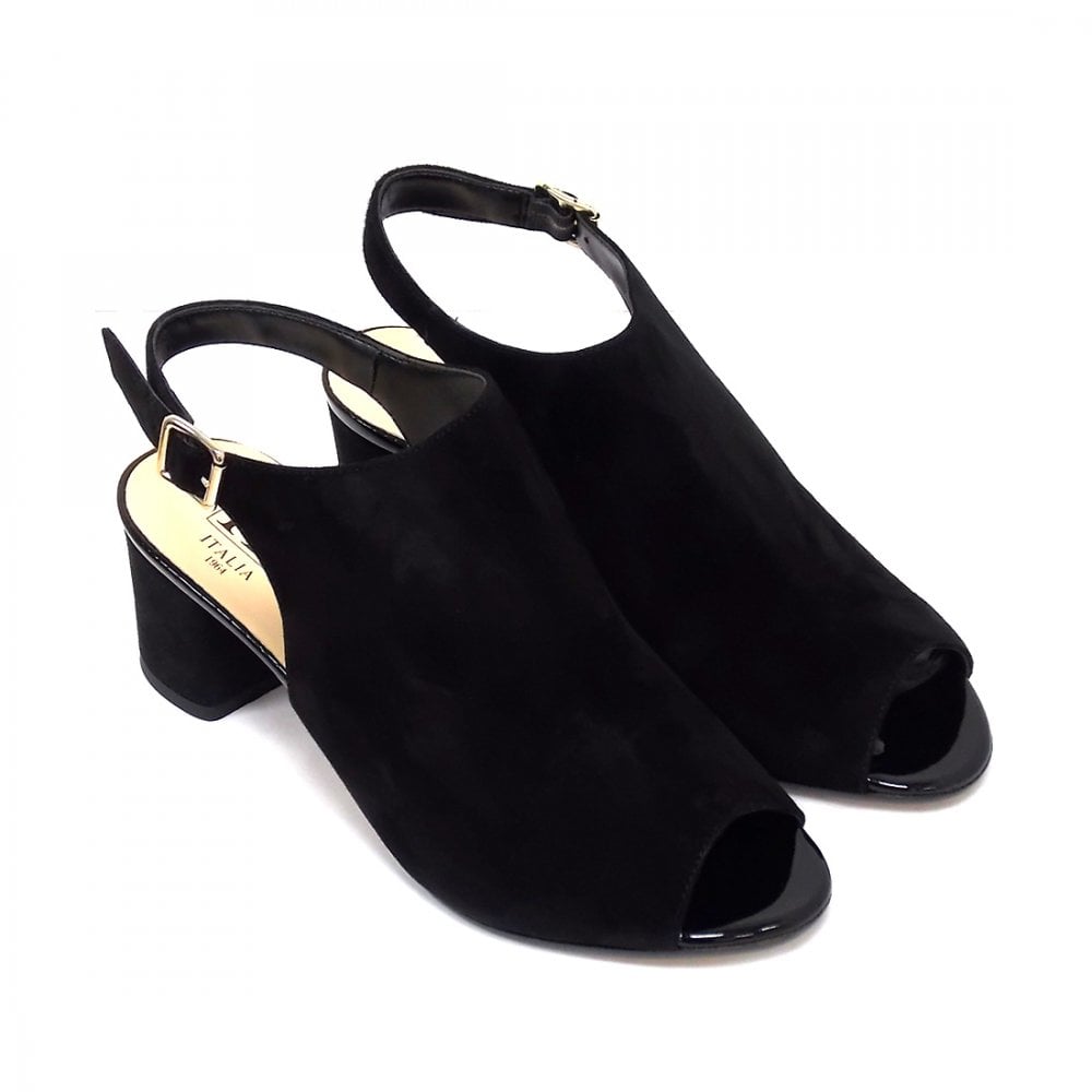 Mid Heel Open Toe Sandal