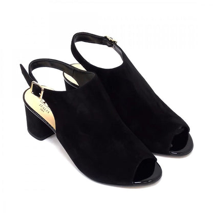 Mid Heel Open Toe Sandal