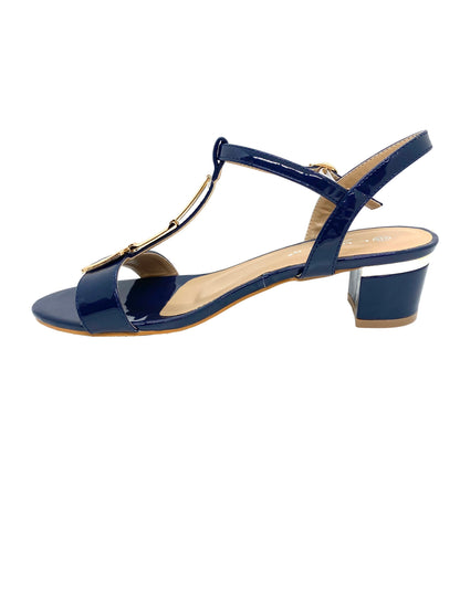 Lunar Ladies Blaze Patent Low Heel Sandal