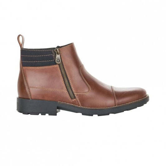 Rieker Mens Zip Sided Ankle Boot