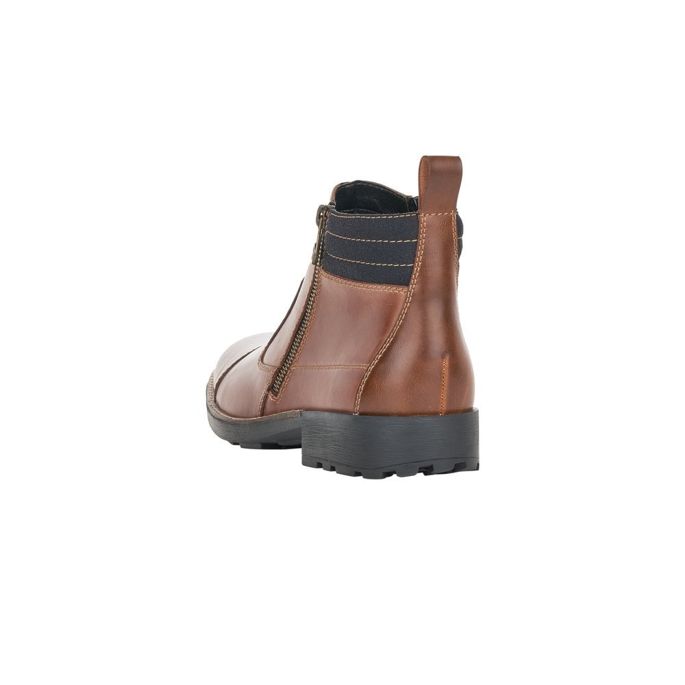 Rieker Mens Zip Sided Ankle Boot