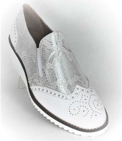 Snake Print Wedge Loafer