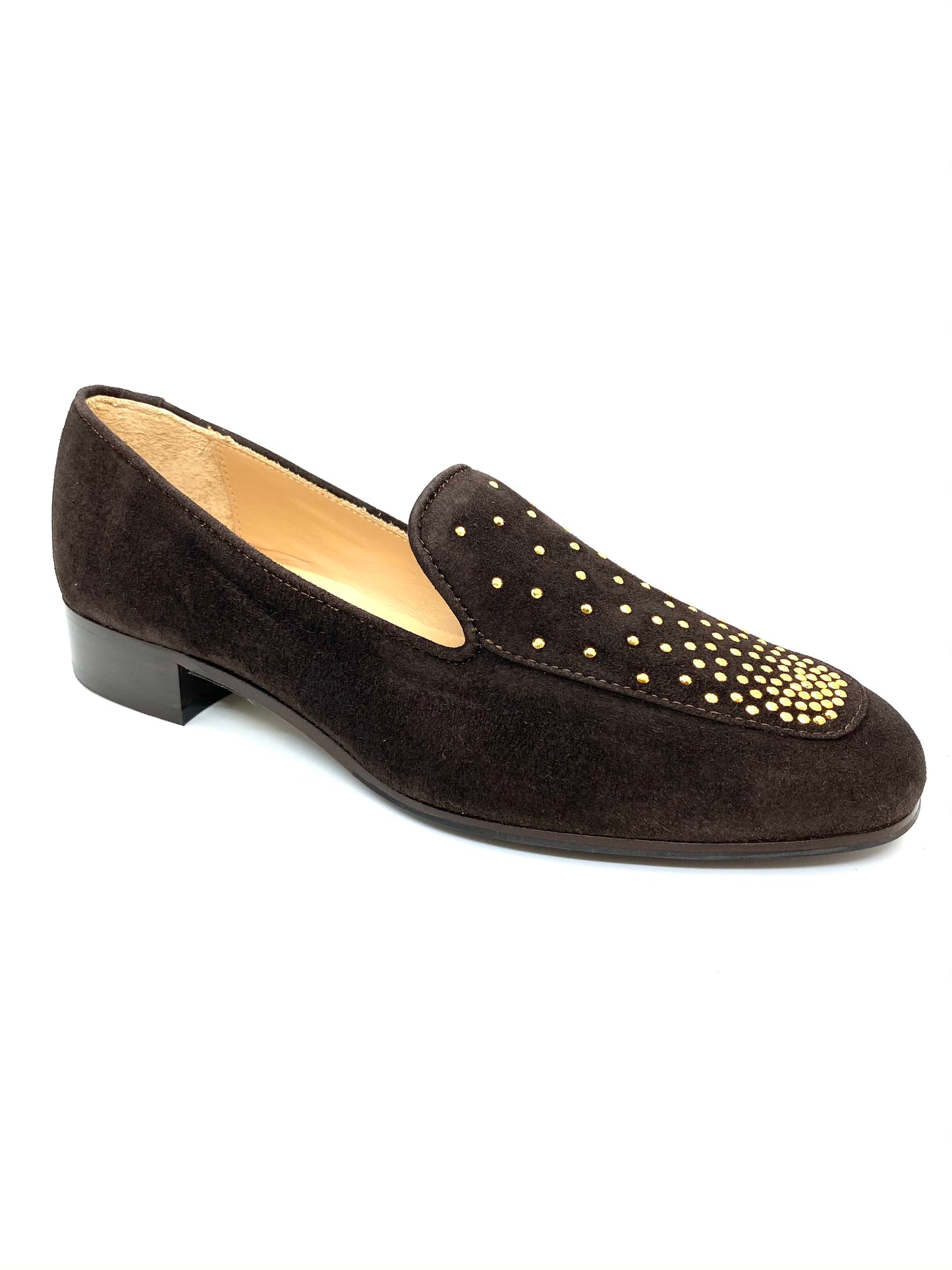 Myla Low Heel Loafer With Stud Trim