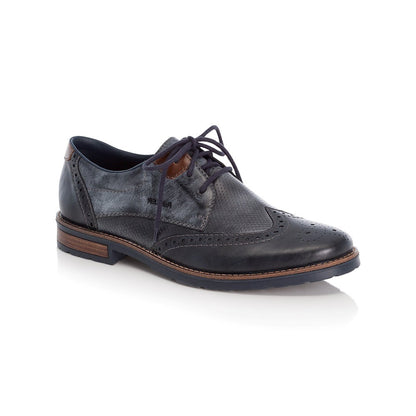 Rieker Gents Lace Up Shoe Blue