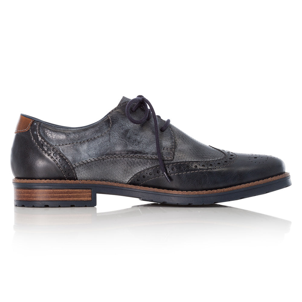 Rieker Gents Lace Up Shoe Blue