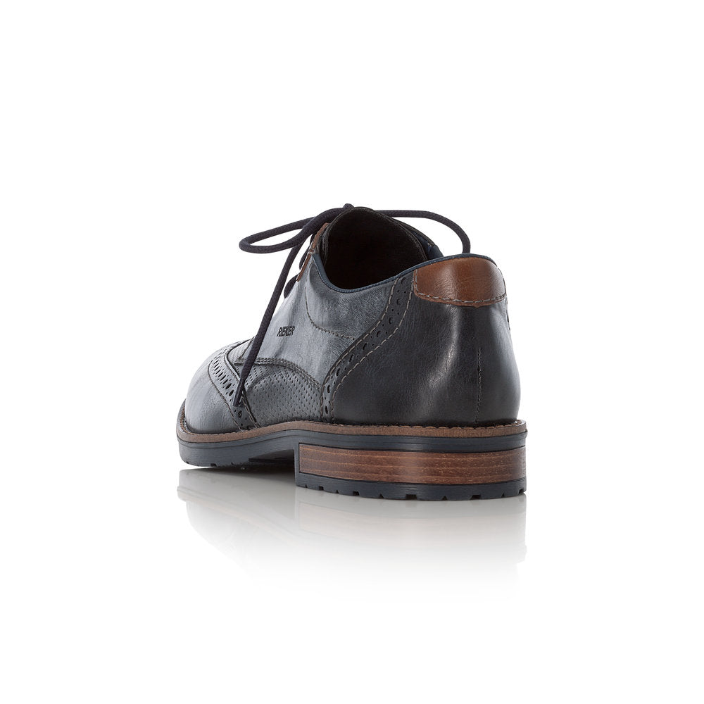 Rieker Gents Lace Up Shoe Blue