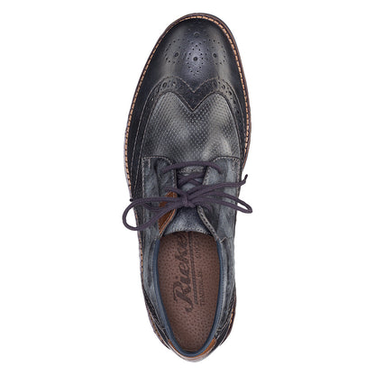 Rieker Gents Lace Up Shoe Blue