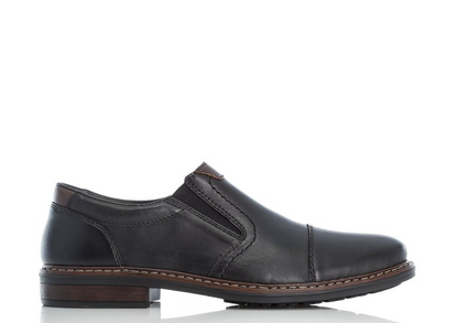Rieker Mens Slip On shoe Black