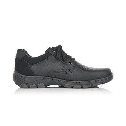 Rieker Mens Lace Up Shoe Black
